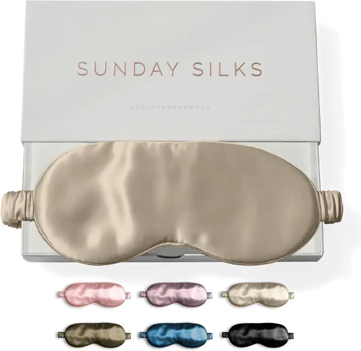 Mulberry Silk Sleep Mask — Blackout Eye Cover for Sleep & Travel